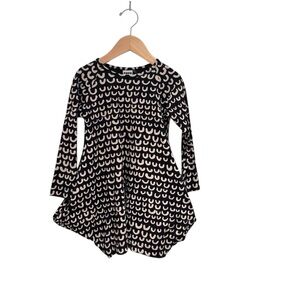 PAPU Black Casual Dress with abstract print - size 3-4